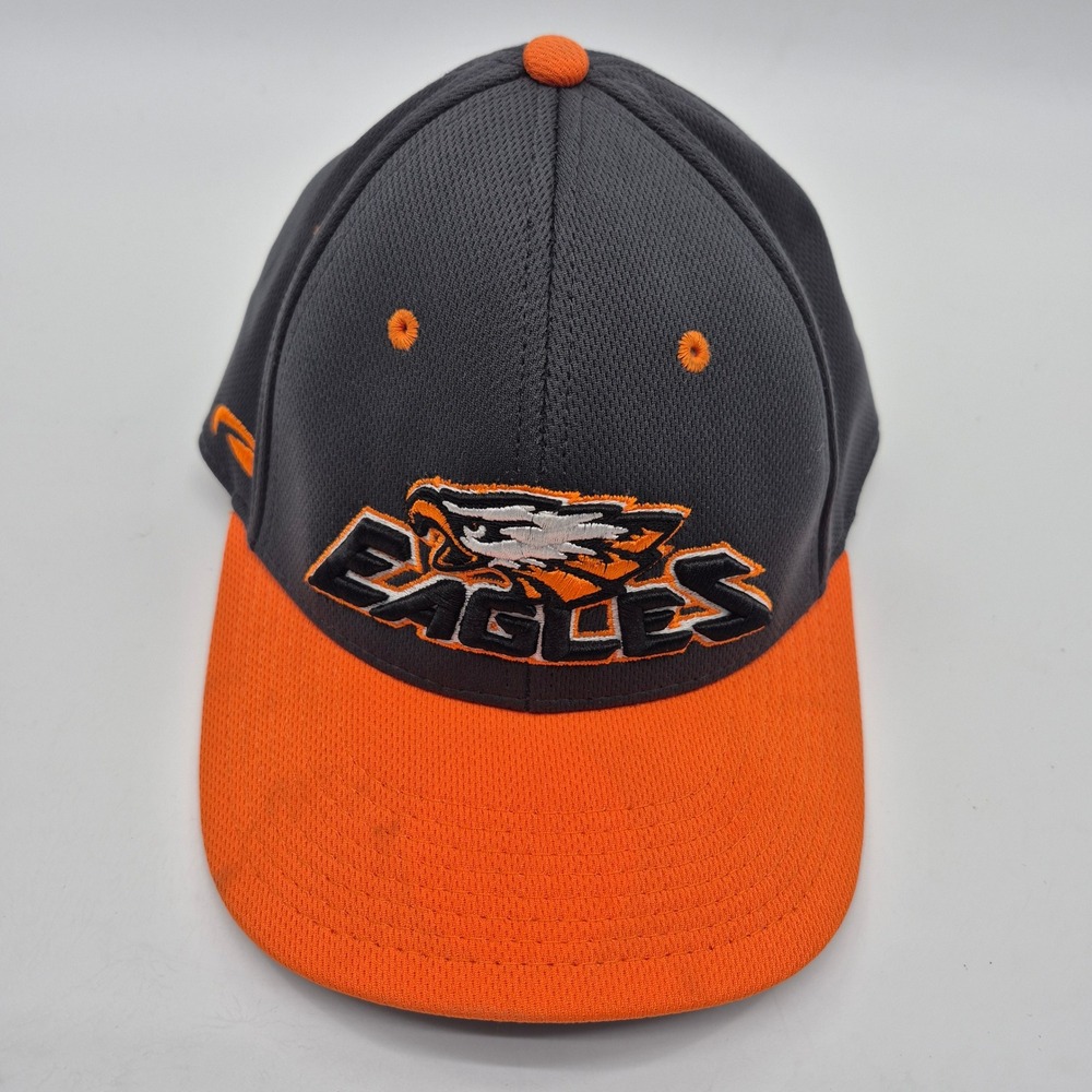 Pukka Baseball Hat Mens XS Grey Orange Eagles Embroidered Flex Fit